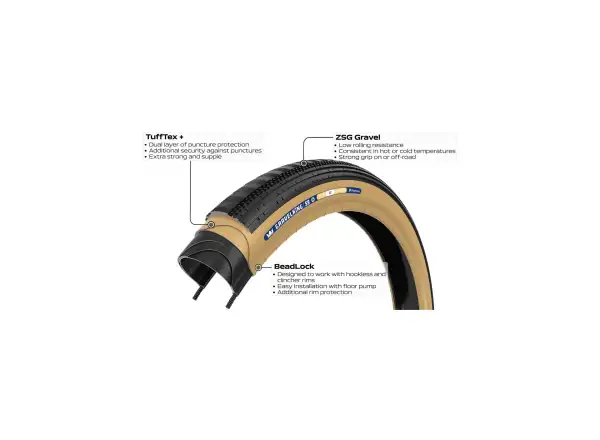 Panaracer Gravel-Reifen – GravelKing SS+ 700×45 mm Schwarz/Braun