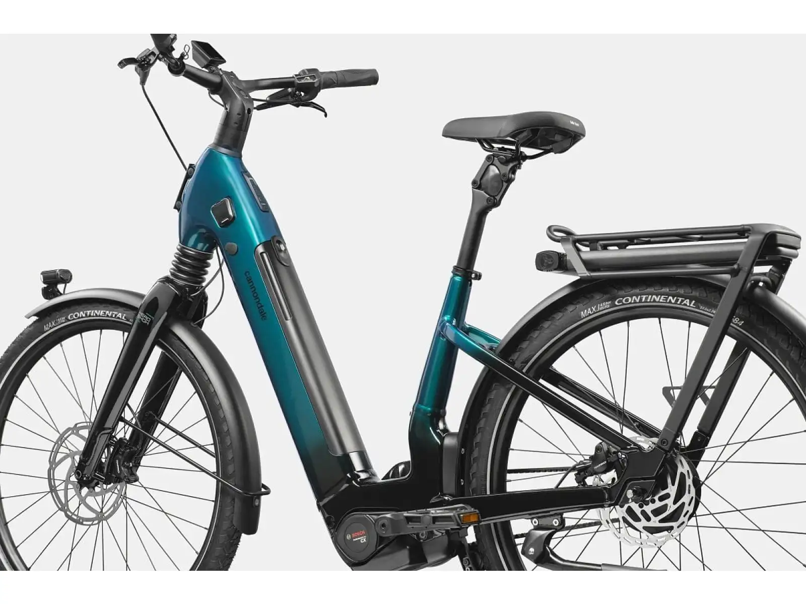 Cannondale Mavaro 1 LSTH Deep Teal Tiefeneinsteiger-Stadtelektrofahrrad