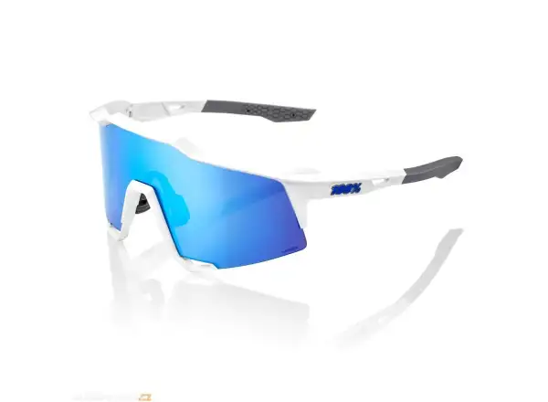100% SPEEDCRAFT HiPER Blue Multilayer Brille in mattweiß/blau