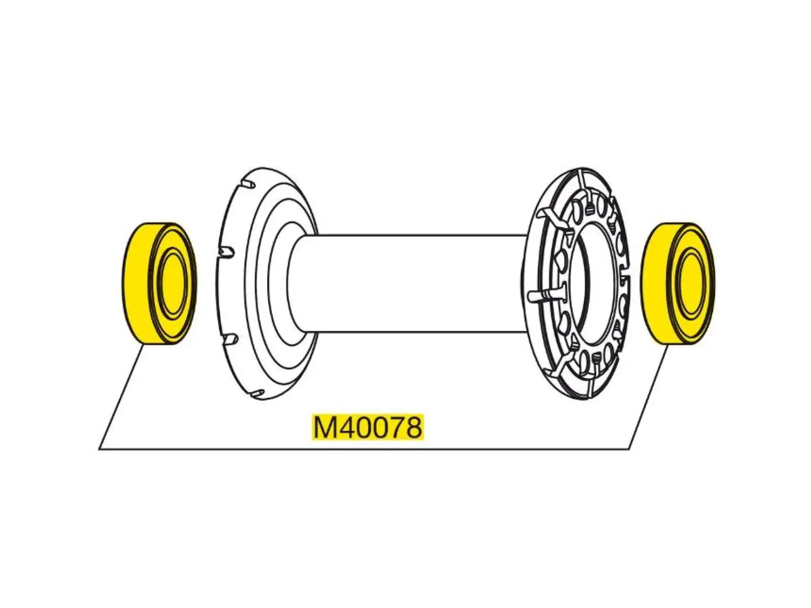 Mavic Lager Kit für Vorderradnabe (M40078)