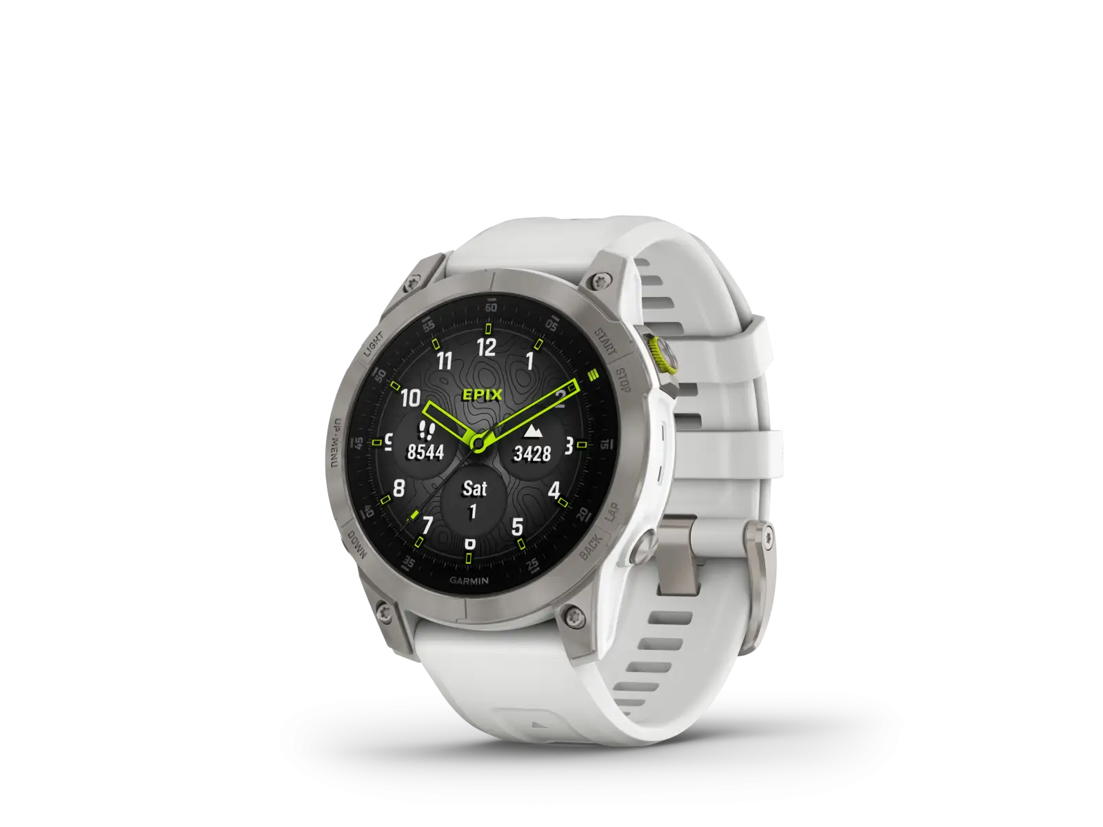 Garmin Epix Generation 2 Sapphire Edition Smartwatch Titanium/Weiß