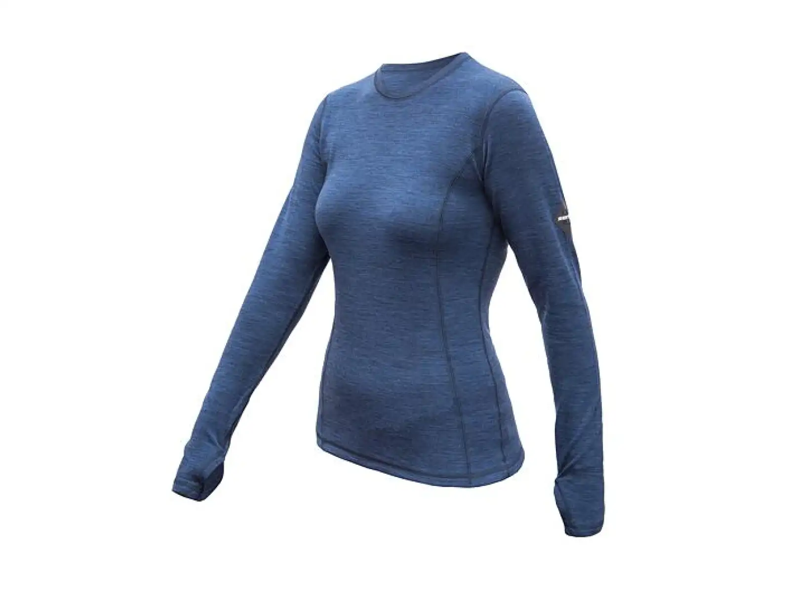 Sensor Merino Bold Damen T-Shirt Langarm Cool Blue