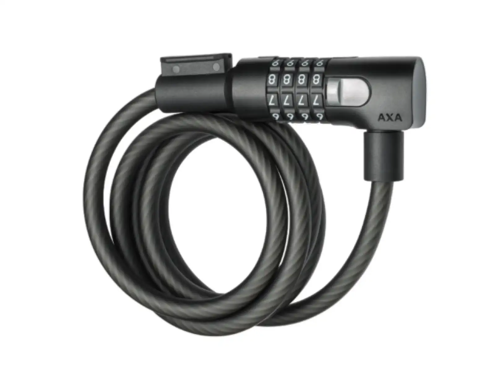 AXA Kabel Schloss Resolute Code C10 - 150 Kabelschloss Mattschwarz 150 cm