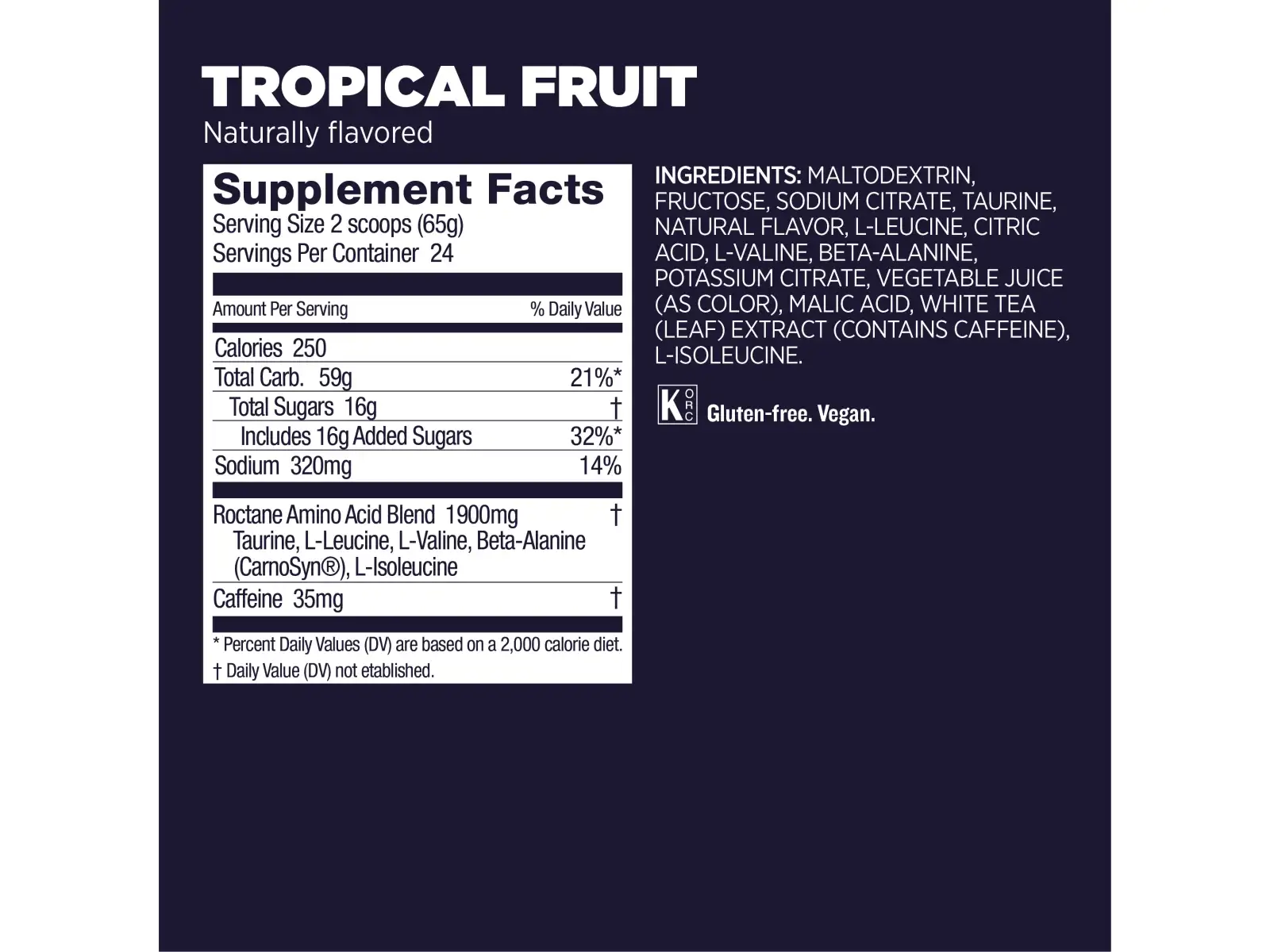 GU Roctane Drink Mix 1560 g Tropical Fruit