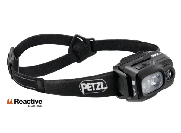 Petzl Swift RL 2023 wiederaufladbare Stirnlampe Black