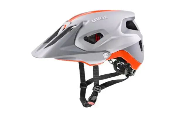 Uvex Quatro Integral MTB Helm Silver/Orange Matt