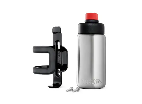 Woom Glug Edelstahlflasche mit Korb