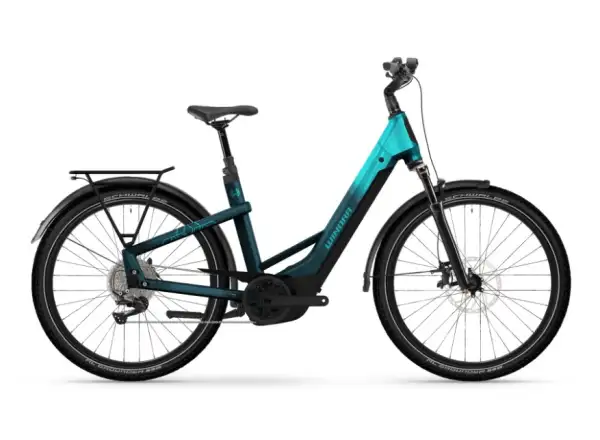 Winora Yakun X12 Tiefeinsteiger E-Bike blue monday/aqua gloss