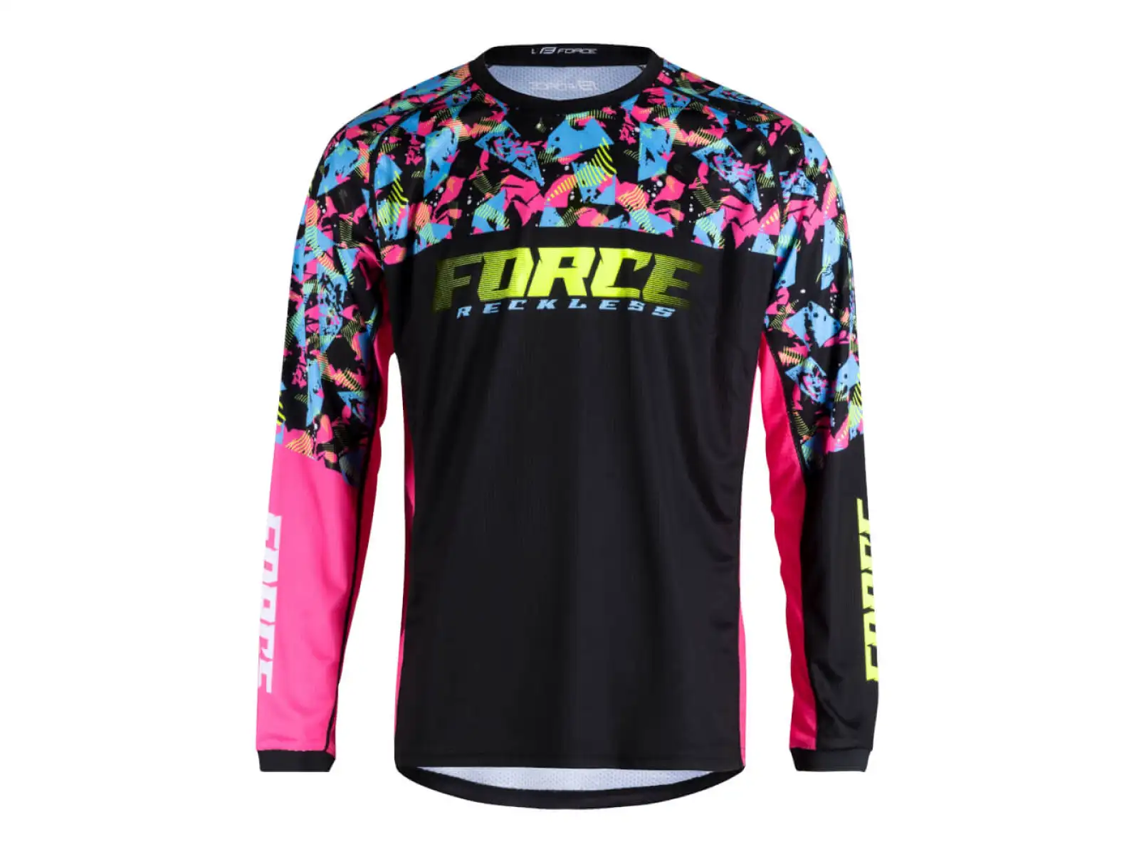 Force Reckless Unisex Langarmtrikot Schwarz/Rosa/Fluo