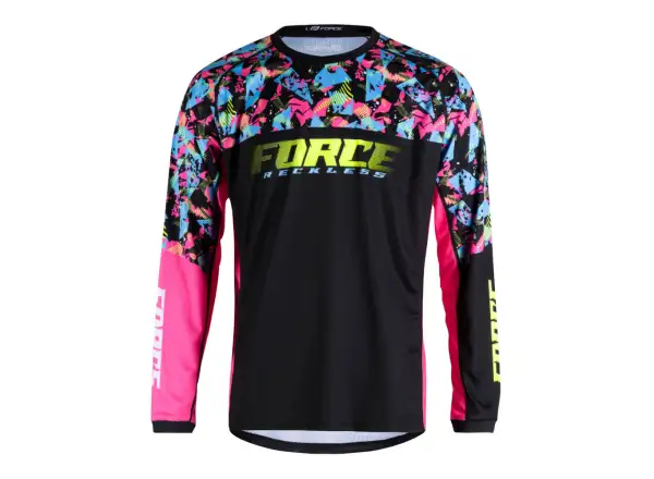 Force Reckless Unisex Langarmtrikot Schwarz/Rosa/Fluo