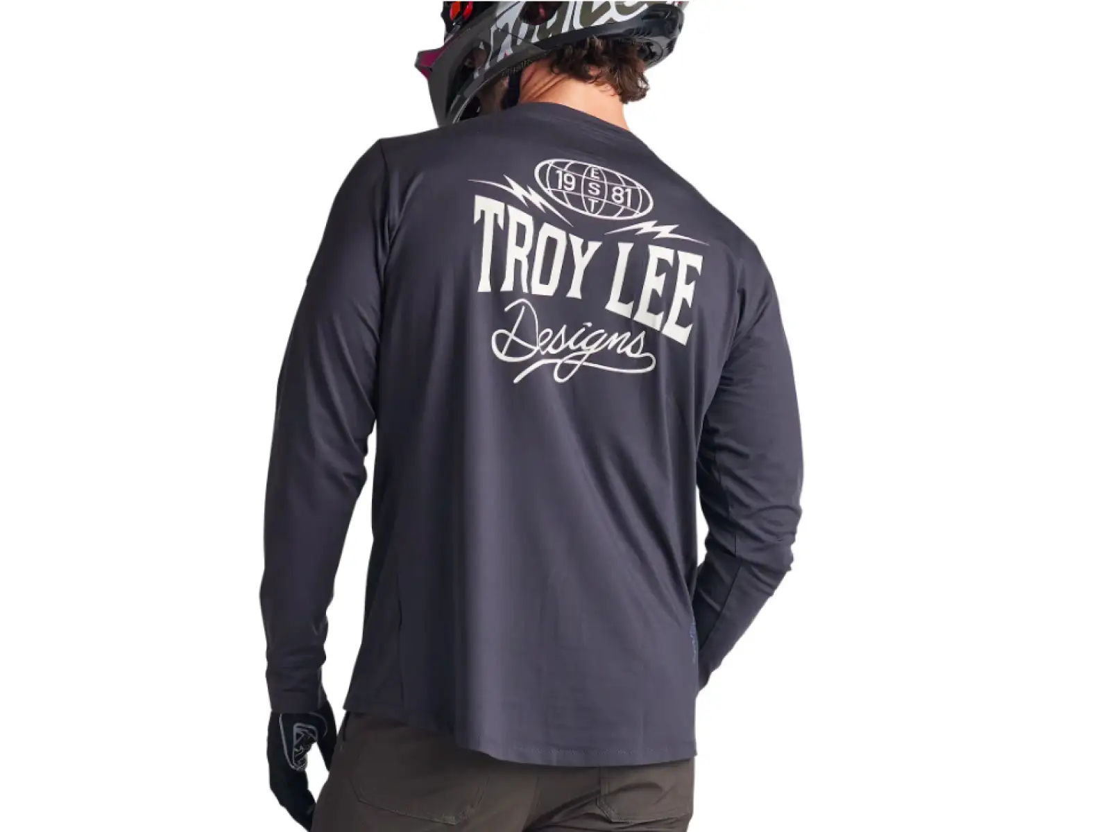 Troy Lee Designs Ruckus Ride Tee Herren Langarmshirt Bolts Carbon