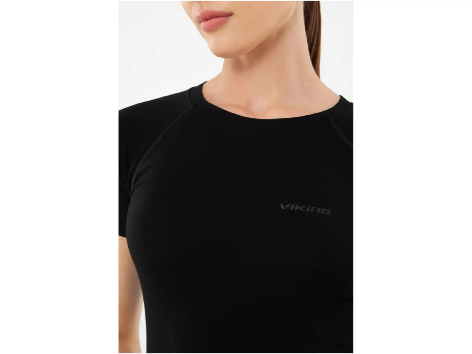 Viking Lockness Damen T-Shirt, Kurzarm, Schwarz.