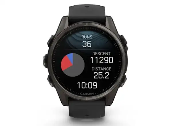 Garmin fenix 8 - 43 mm AMOLED Sapphire Smartwatches Carbon titanium Black/Pebble grey