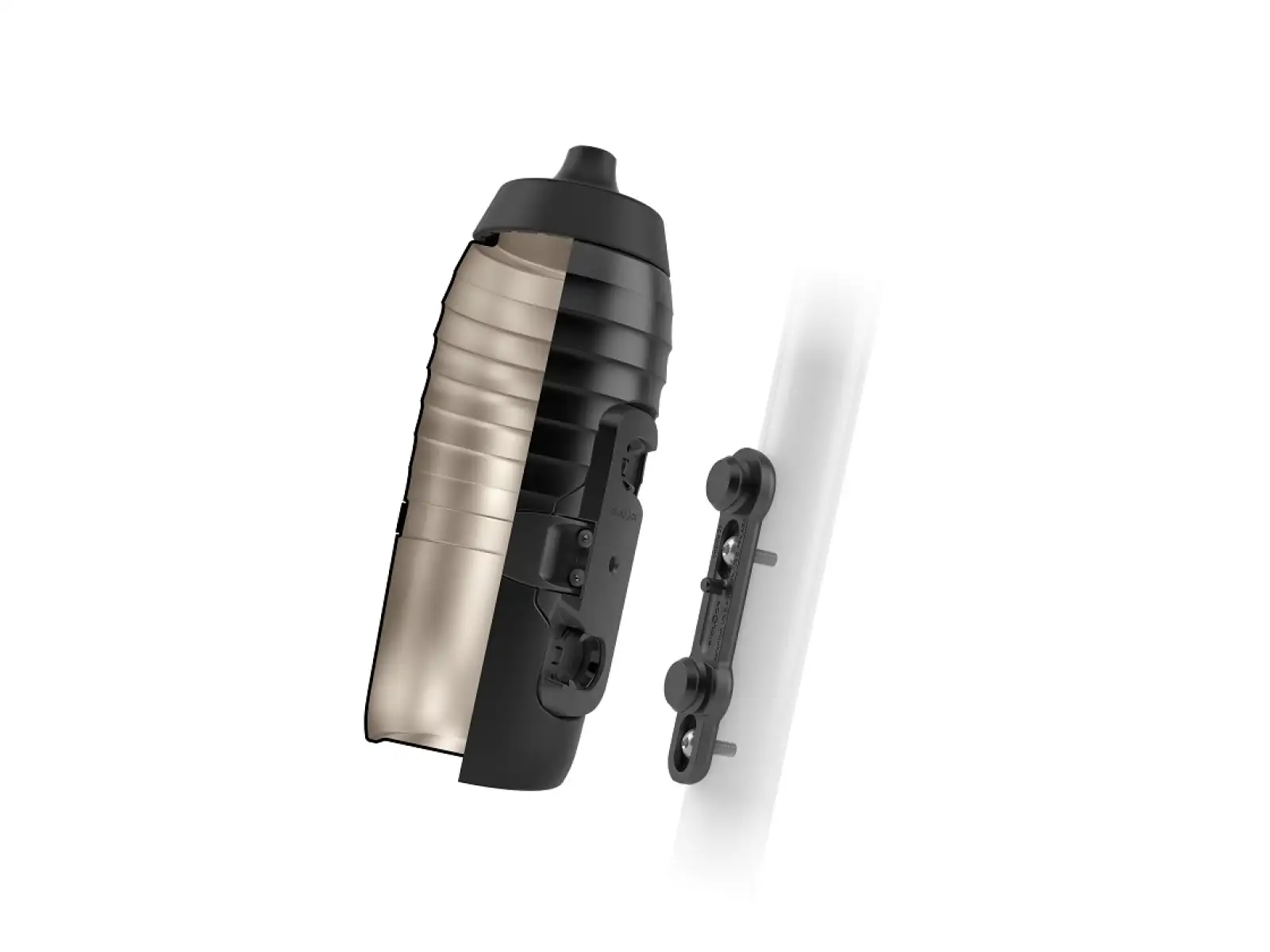 Fidlock Twist Set Keego Flasche 600 ml Schwarz + Rahmenhalterung