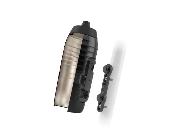 Fidlock Twist Set Keego Flasche 600 ml Schwarz + Rahmenhalterung