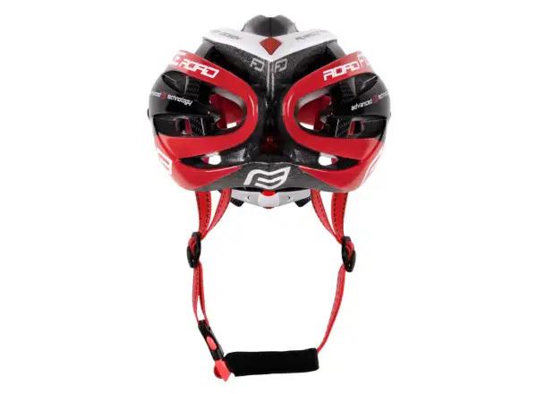 Force Road Helm schwarz/rot/weiß