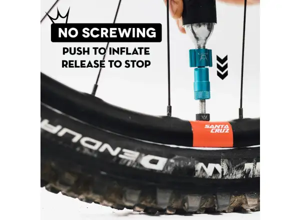 Peatys Holeshot CO2 Pumpenkopf Türkis