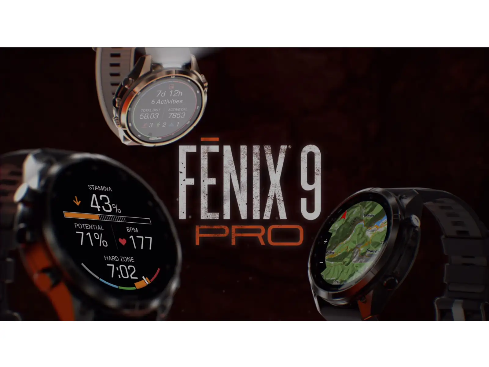 Garmin Fénix 9 Pro inReach 51 mm Smartwatch Carbon gray DLC Titanium Black/Pebble gray