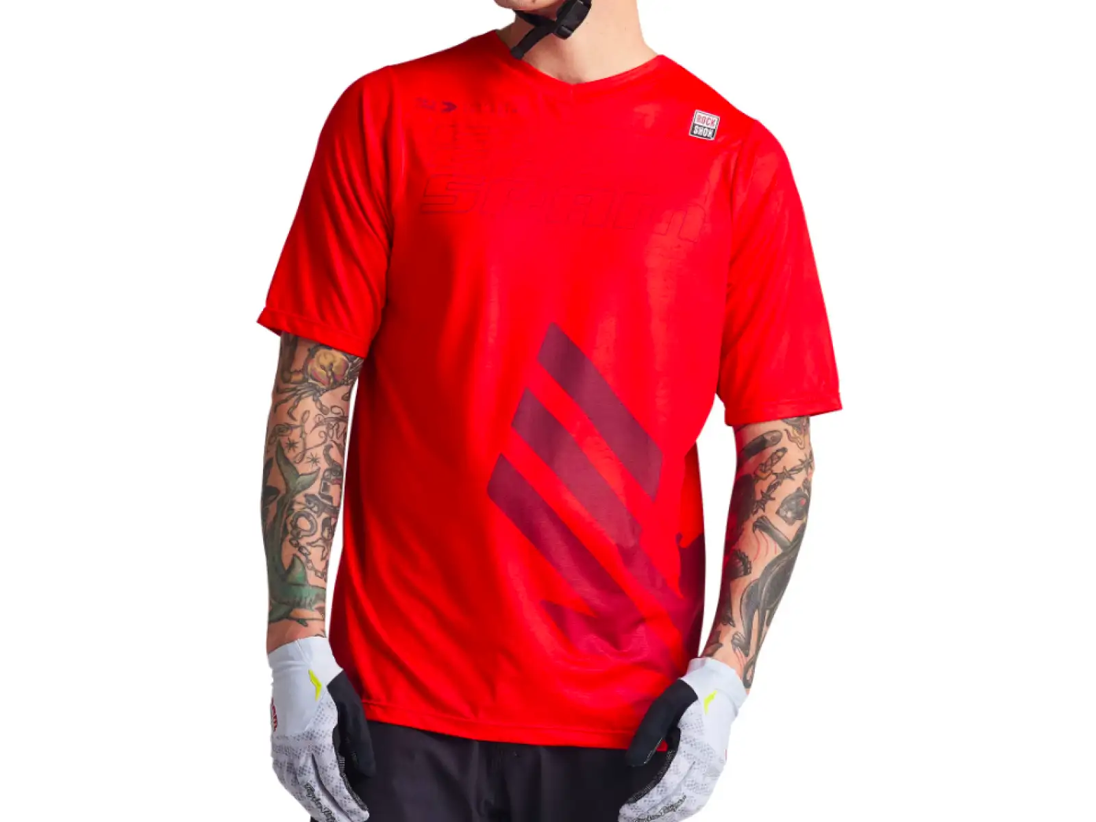 Troy Lee Design Skyline SS SRAM Eagle One Herren Trikot Kurzarm Fiery Red