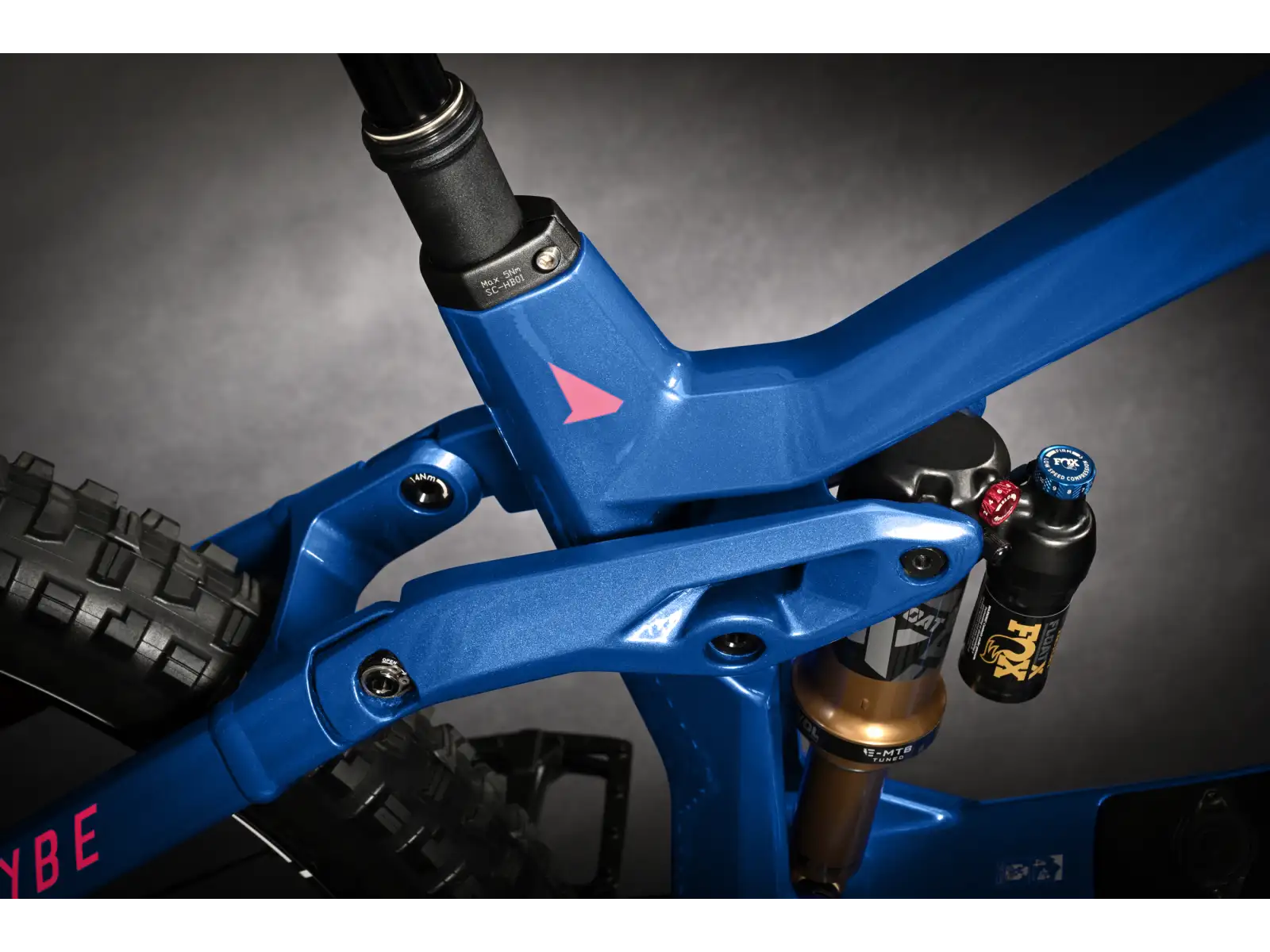 Haibike Hybe 11 Blau/Magenta/Rosa vollgefedertes Elektrofahrrad