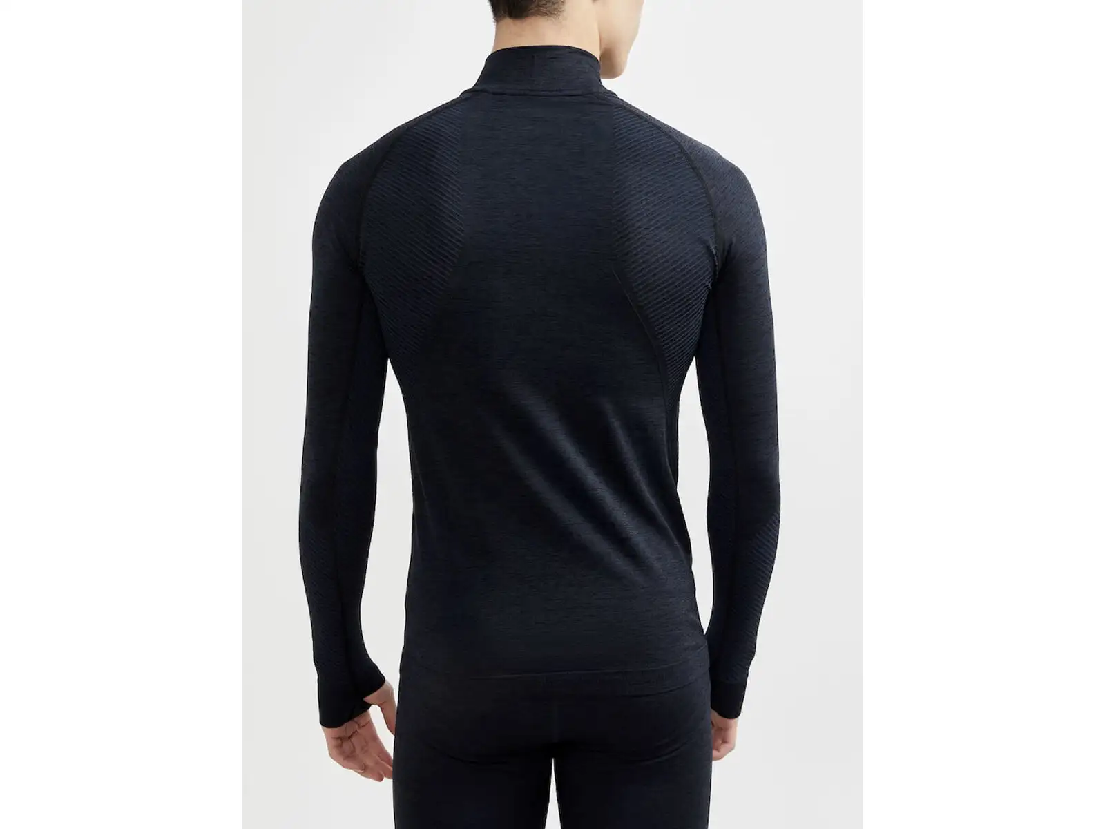 Craft Core Dry Active Comfort Zip Herren Langarmshirt Black