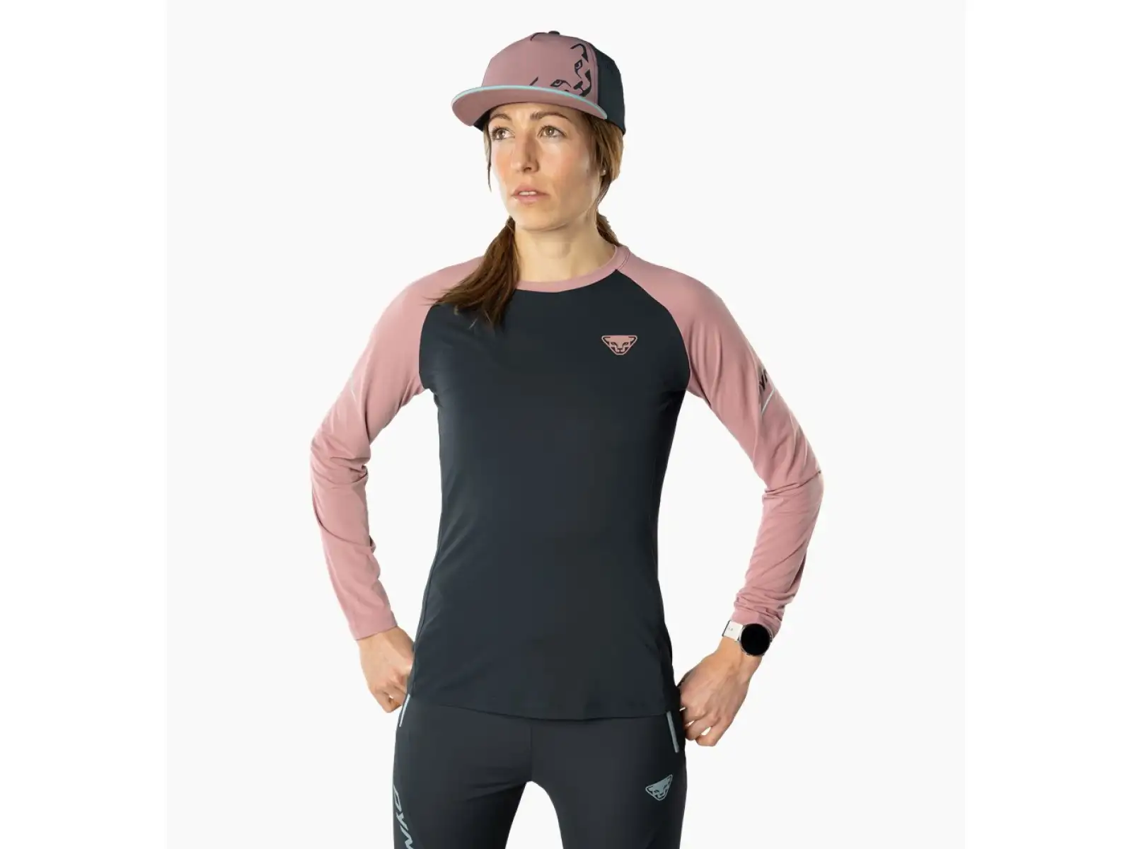 Dynafit Alpine Pro Damen Langarmshirt Blaubeere/Mokarosa