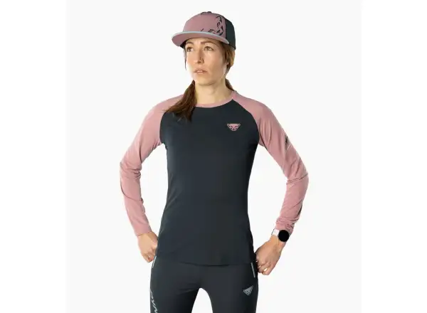 Dynafit Alpine Pro Damen Langarmshirt Blaubeere/Mokarosa