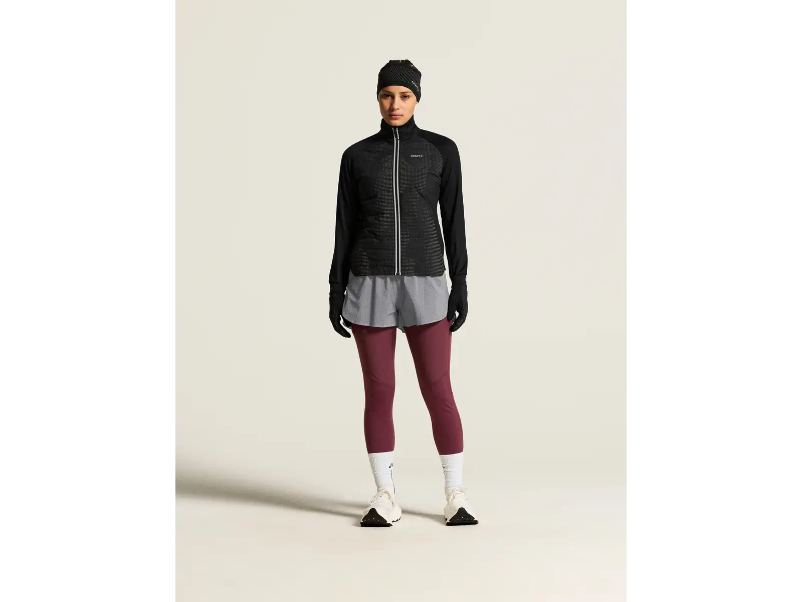 CRAFT SubZ Lumen Damen Laufjacke schwarz