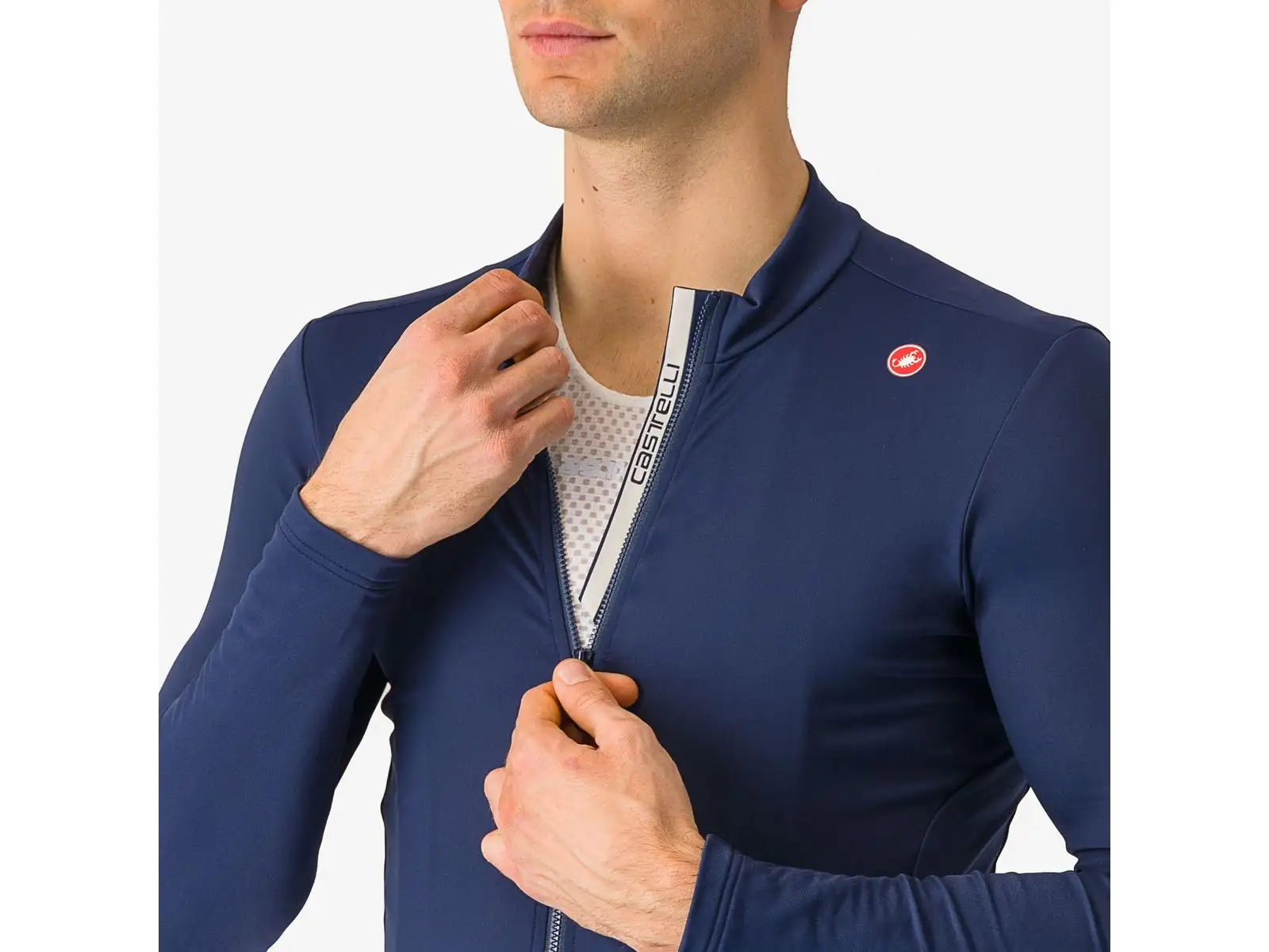 Castelli Espresso Thermal Herrentrikot belgischblau.