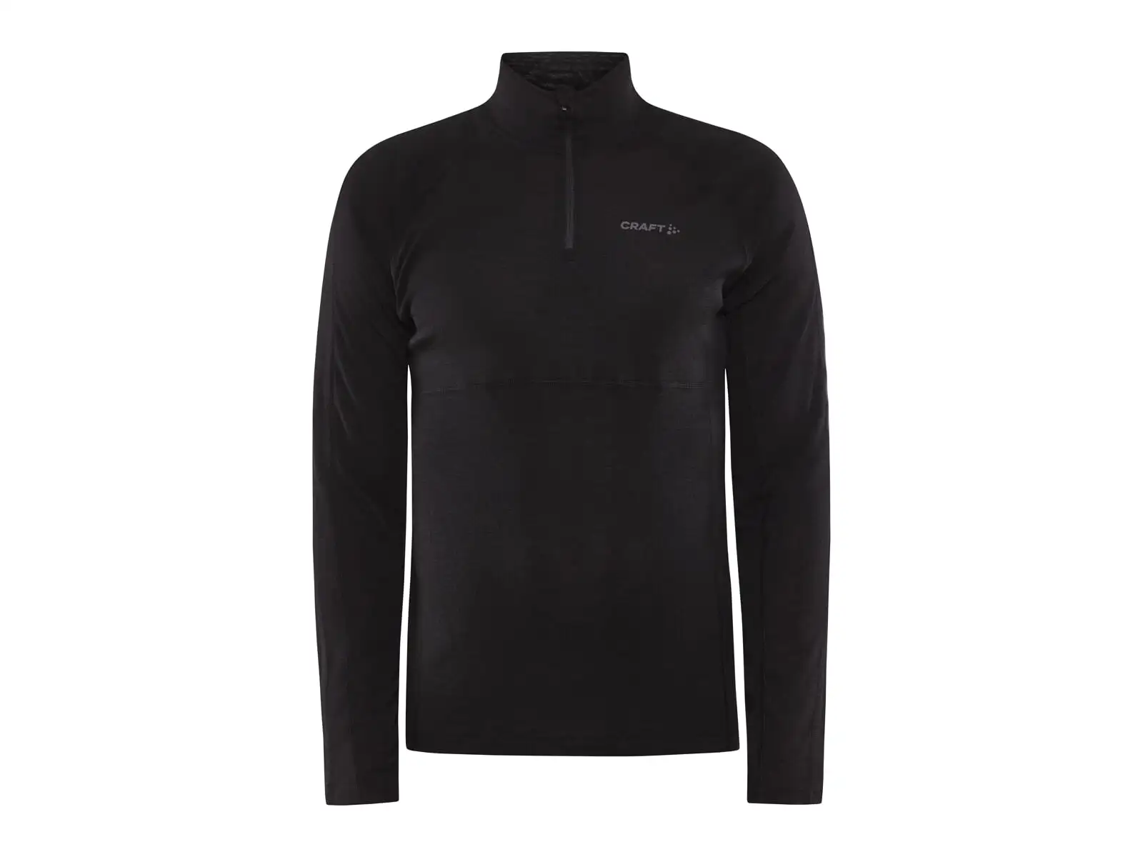 Craft ADV Wool Merino Herren Langarmshirt mit Reißverschluss black