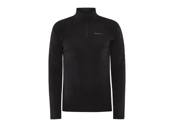 Craft ADV Wool Merino Herren Langarmshirt mit Reißverschluss black