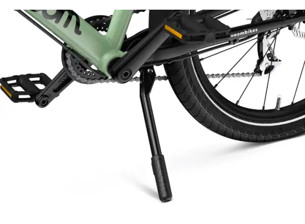 Woom 4 JETZT Kinderfahrrad 16" Moosgrün/Formula Rot