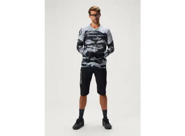 Endura LTD Mountain Camo Herren Langarmtrikot Black