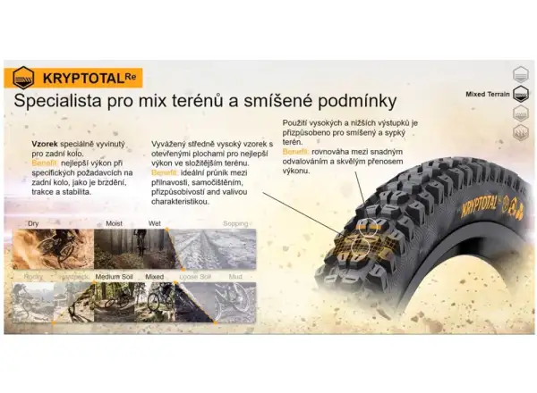 Continental Kryptotal DH Soft 29x2,40" TLR E-25 MTB Reifen Kevlar hinten schwarz 2022