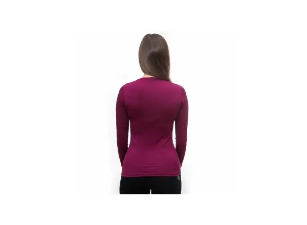 Sensor Merino Active Damenhemd Langarm Lilla