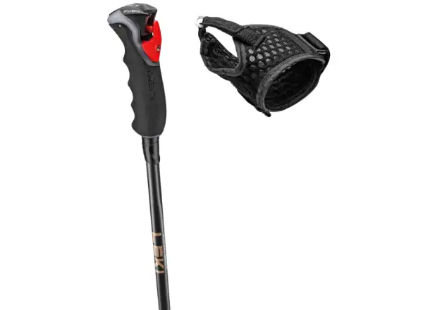 Leki Artena Airfoil 3D Skistöcke schwarz/dunkles Anthrazit/Roségold