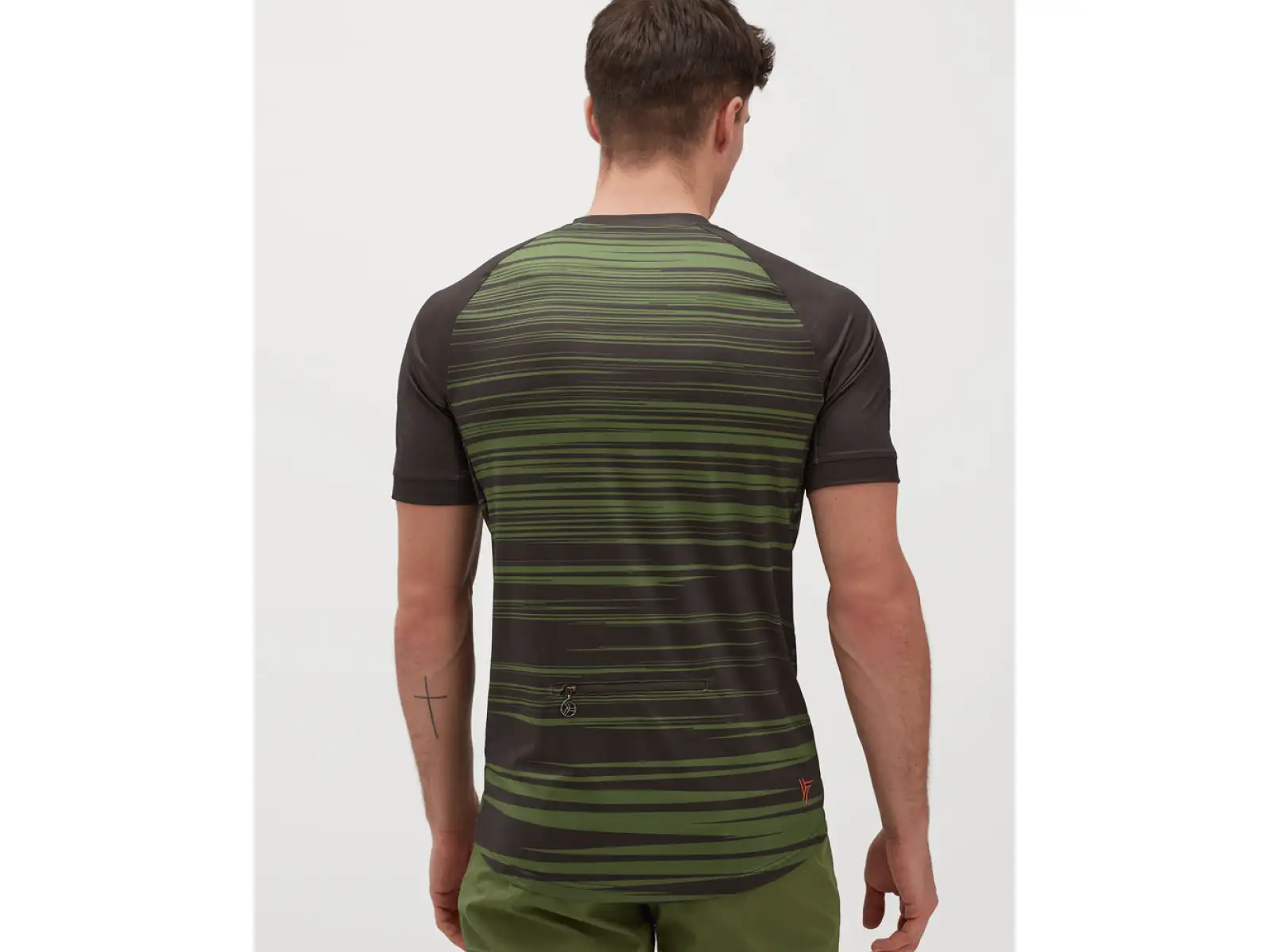 Silvini Gallo Herrentrikot mit kurzen Ärmeln in Garden/Olive.