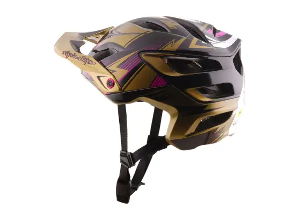 Troy Lee Designs A3 MIPS Cyclops Helm Gold/Black