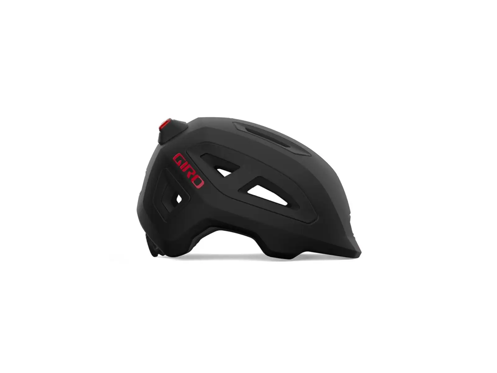 Giro Scamp II LED Kinderhelm Mat Schwarz/Rot