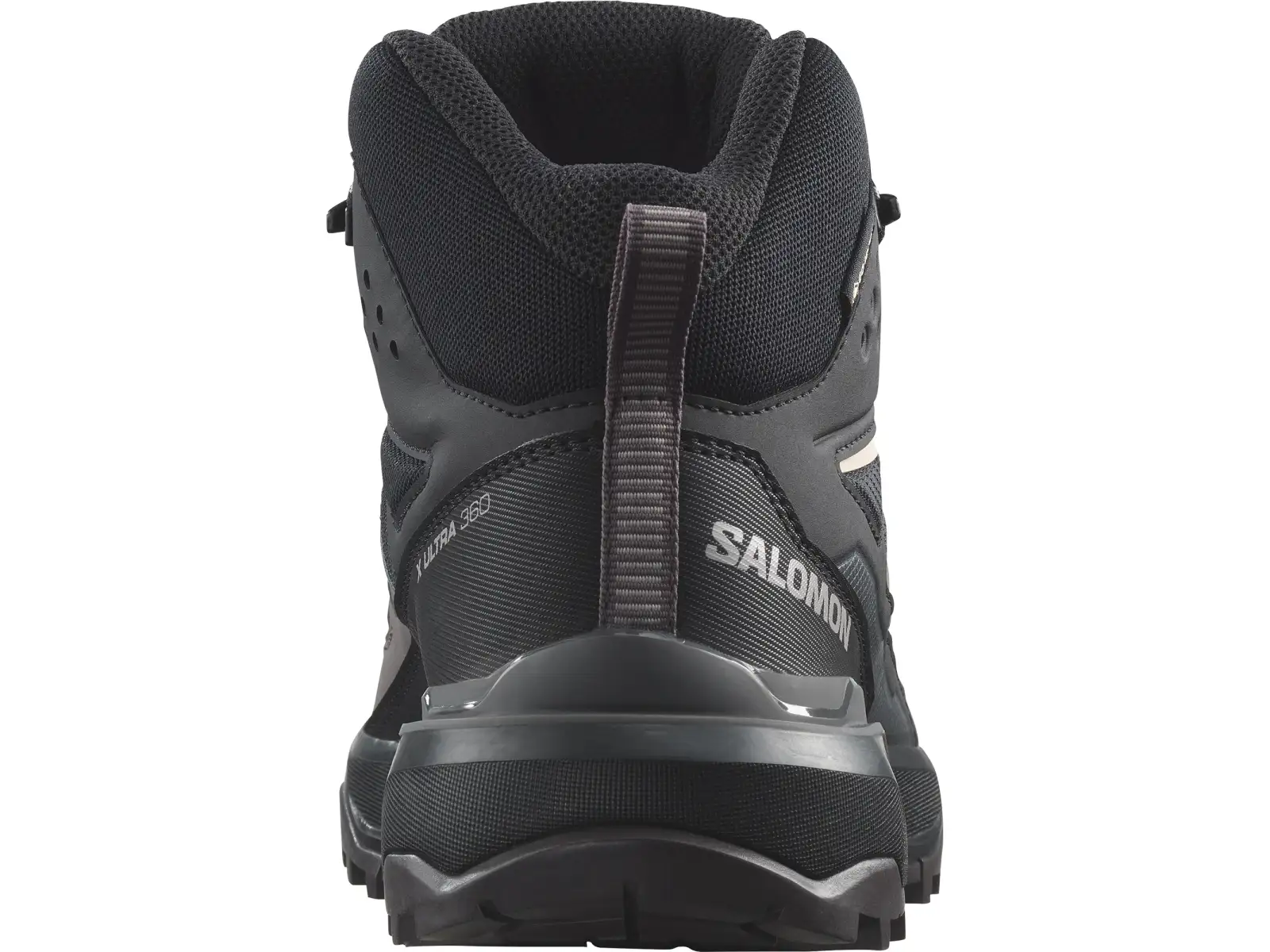 Salomon X Ultra 360 MID GTX Damen Wanderschuhe Black/Plum Kitten/Shale