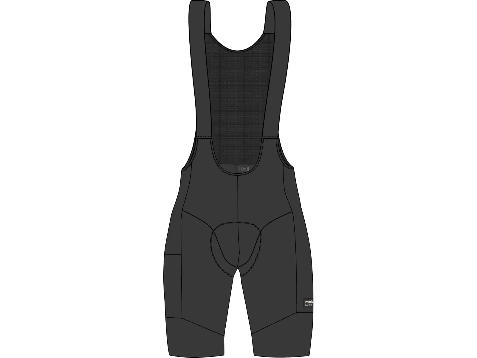 Maloja SalaschadaM. Herren-Shorts mit Einsatz und Trägern Deep Black
