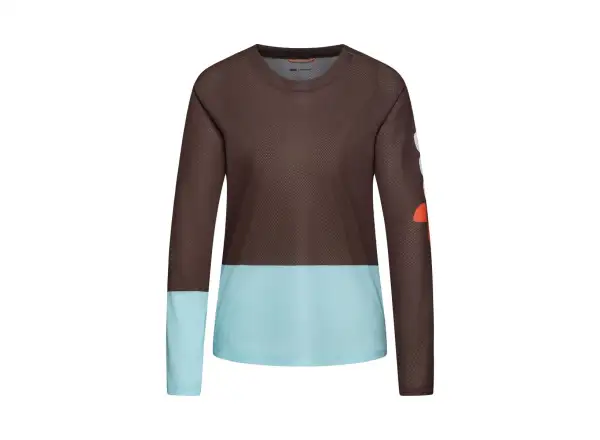 POC Motion Air Damentrikot Langarm Bronzite Brown/Lazurite Blue