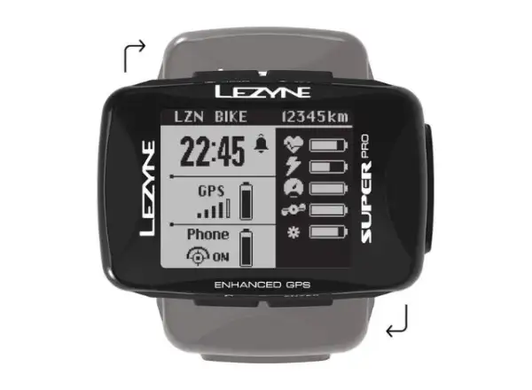 Lezyne Super Pro GPS Navigation schwarz