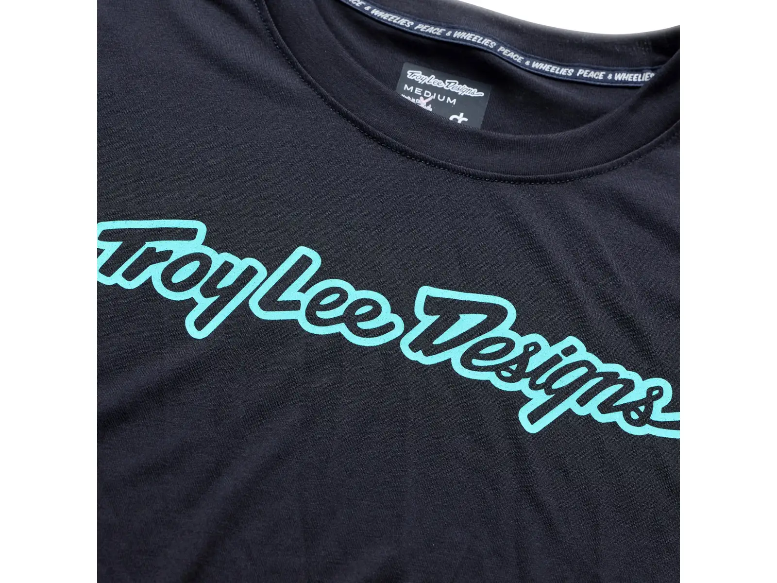 Troy Lee Designs Skyline Ride Herren-Trikot mit langen Ärmeln Signature Black/Real Teal