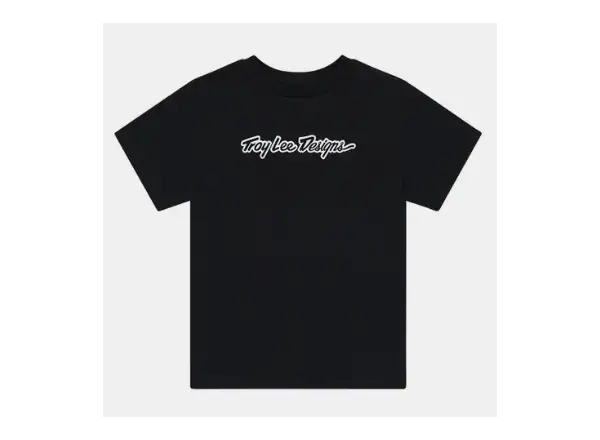 Troy Lee Designs Signature Damen T-Shirt Kurzarm Black