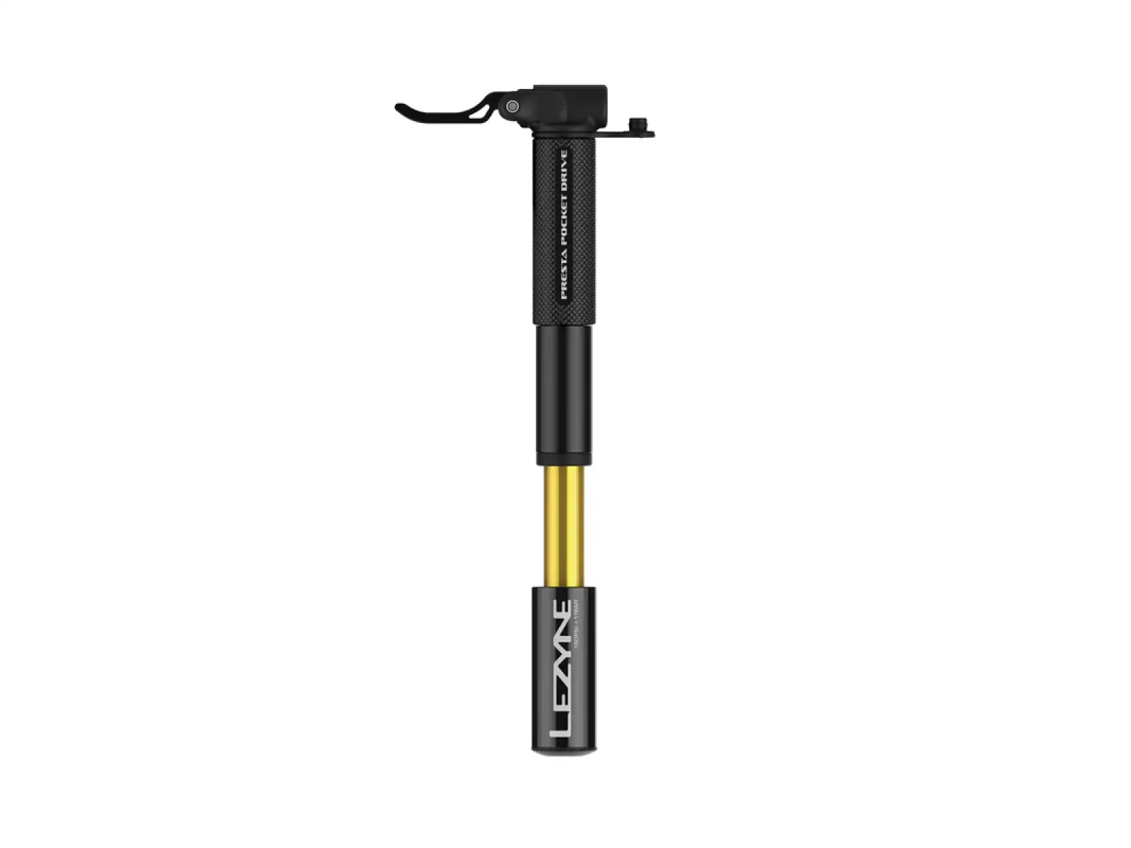 Lezyne Presta Pocket Drive Pumpe schwarz/Gold