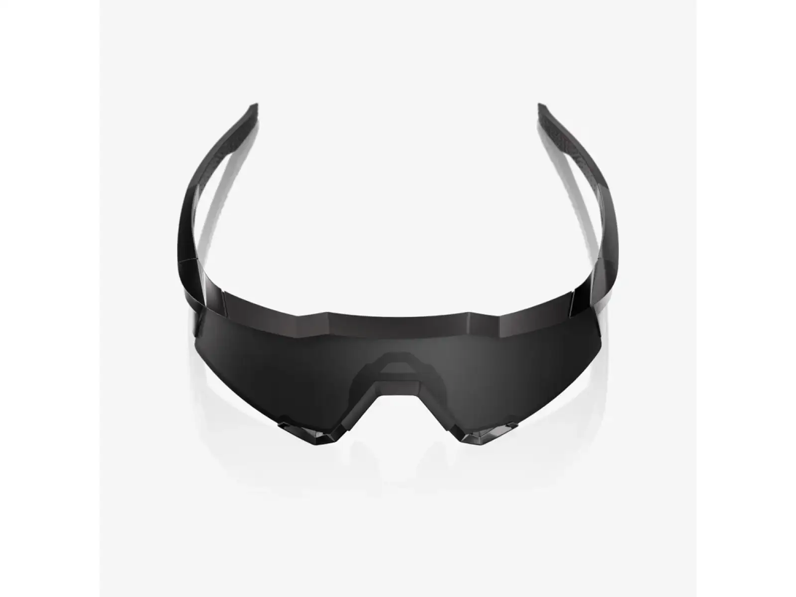 100% Speedcraft Sonnenbrille Matte Black Gloss Black/Black Mirror