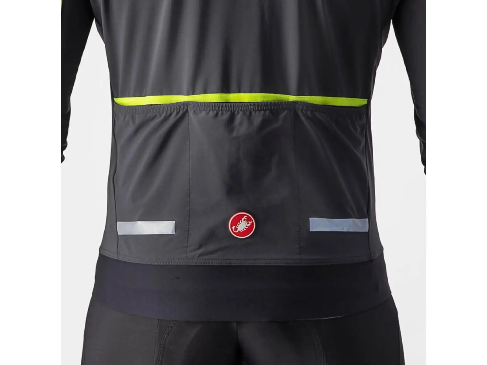 Castelli Flight Air Herrenjacke gray/lime