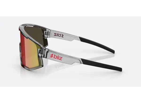Bliz Fusion Sonnenbrille Transparent Dark Grey/Brow Red Multi