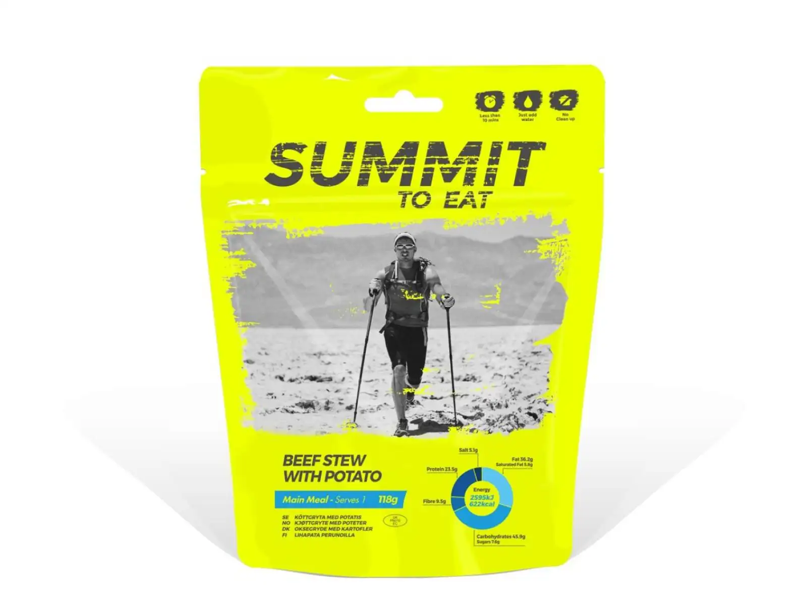 Summit To Eat dehydriertes Essen Geschmortes Rindfleisch in eigenem Saft mit Kartoffeln 190 g